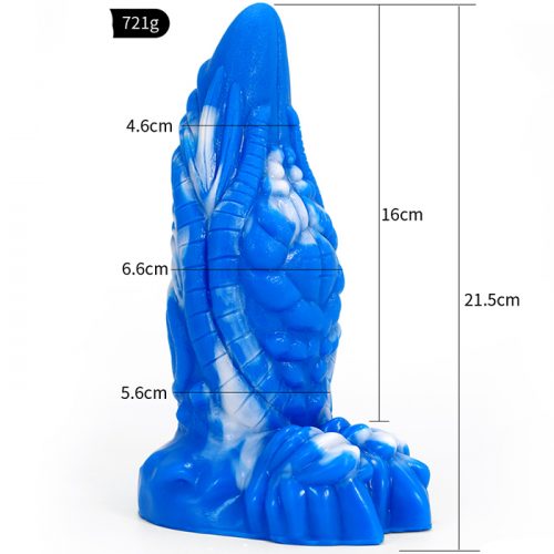 8.46 Inch Alien Suction Cap Dong In Various Colours