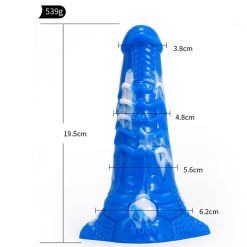 7.67 Inch Alien Suction Cap Dong In Various Colours