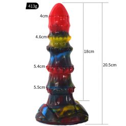 8.07 Inch Alien Suction Cap Dong In Various Colours