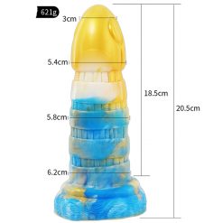 Alternative view of 8.07 Inch Alien Suction Cap Dong In Various Colours