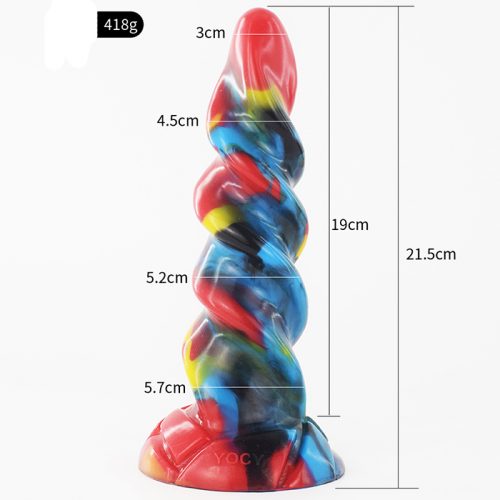 8.46 Inch Alien Suction Cap Dong In Various Colours