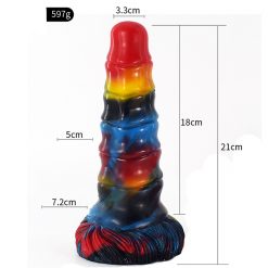 Alternative view of 8.26 Inch Alien Suction Cap Dong In Various Colours