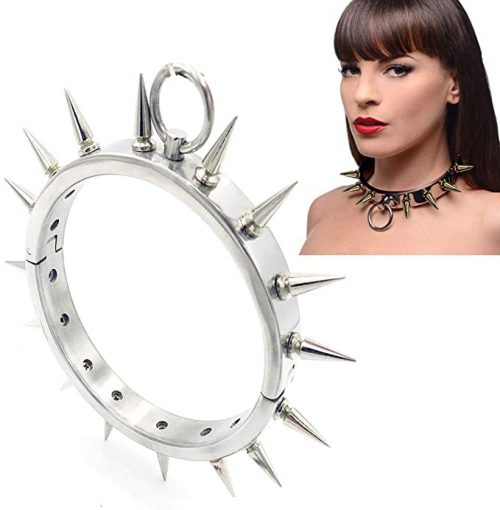 Hardcore Stainless Steel Single Spike Collar In Various Sizes