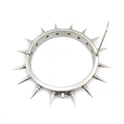 Hardcore Stainless Steel Single Spike Collar In Various Sizes - Image 3