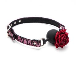 Cute Adjustable Ballgag With Rose - Image 5