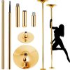 Stunning Adjustable Gold Stripper Pole – 2.75m Tall | Best Available