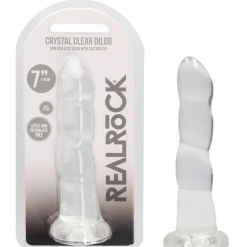 Alternative view of REALROCK Non Realistic Dildo With Suction Cap 18cm In Various Colours