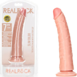 REALROCK Realistic Slim Dildo with Suction Cup 18cm In Various Colours