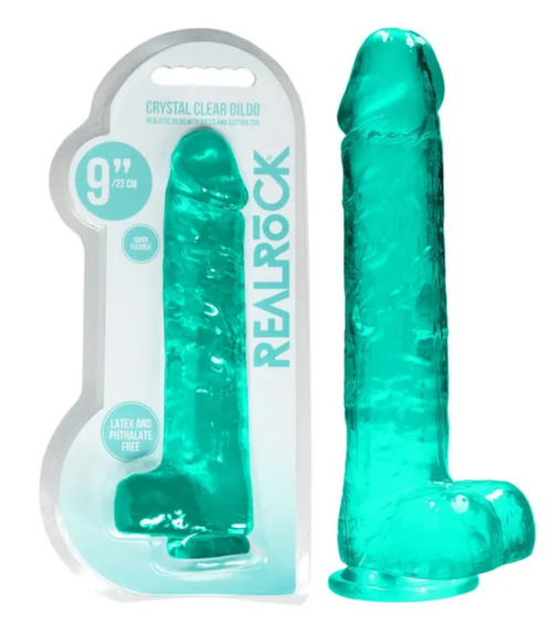 REALROCK 9'' Realistic Dildo With Balls In Various Colours