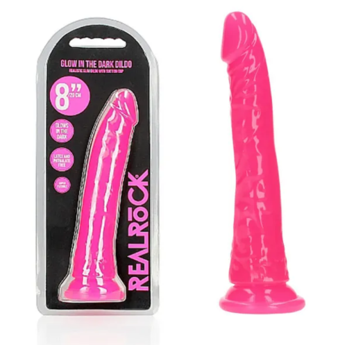 REALROCK 20 cm Slim Glow In The Dark Neon In Various Colours