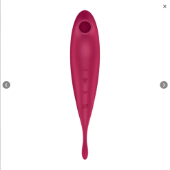 Alternative view of Satisfyer Twirling Pro+ Dark Red