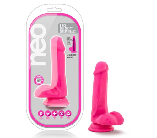 Neo - 6'' Dual Density Cock Pink