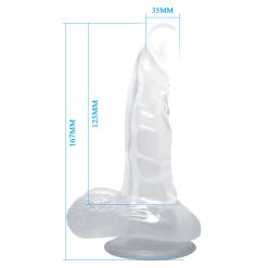 Clear Jelly Suction Cap Dildo 6.5 Inches Total Length - Image 5