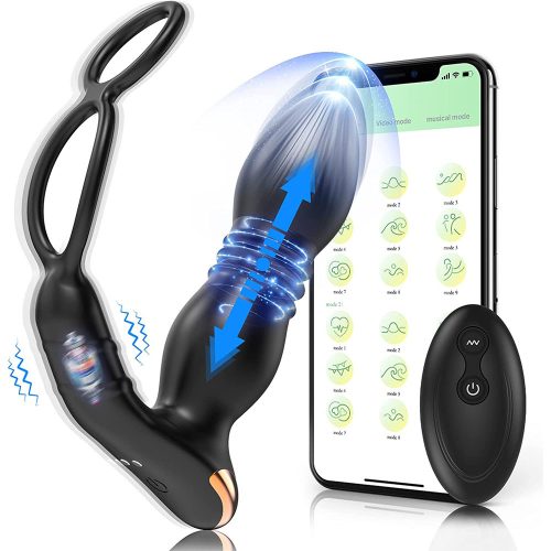 Cock Ring With Prostate Thurster With Phone App
