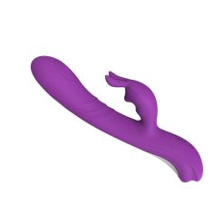 Silicone G Spot Vibrator With Rabbit Clit Tickler - Image 5