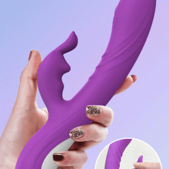Silicone G Spot Vibrator With Rabbit Clit Tickler - Image 2