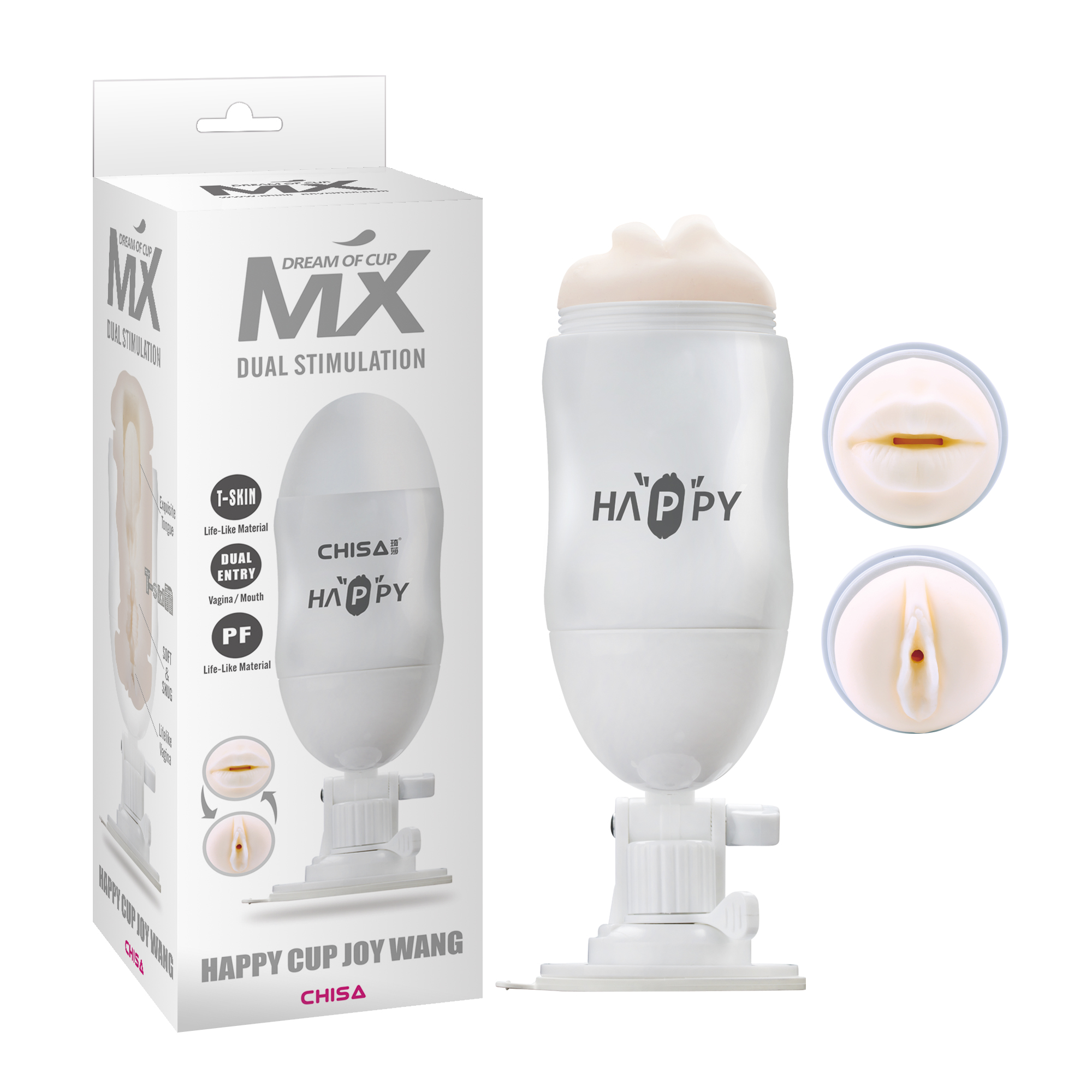Happy Cup Vibrating Pussy And Mouth