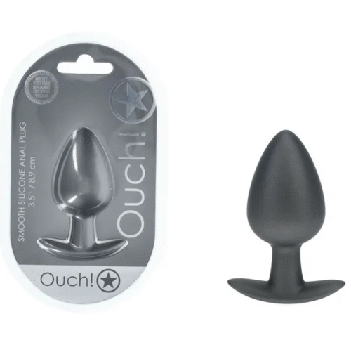 OUCH! Anal Plug - Large - Gun Metal