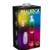 REALROCK 8'' No Balls Wireless Rechargeable LED Vibrating Dong