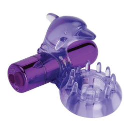Alternative view of Bodywand Rechargeable Dolphin Ring with Clit Ticklers