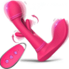 Wearable G-Spot Vibrator With Clit Stimulator, Vibrating Flaps And Remote