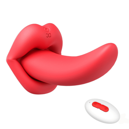 Soft Sexy Lips With G-Spot Tongue Licker And Remote