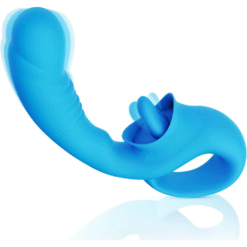 Alternative view of Silicone G-Spot Vibrator With Clit Flicking Tongue