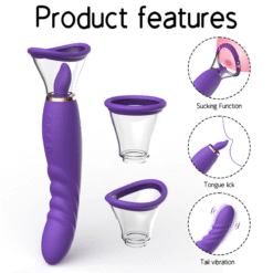 Alternative view of G Spot Vibrator With Flicking Tongue And Strong Pussy Suction