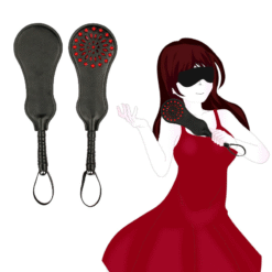 Red And Black Leather Paddle