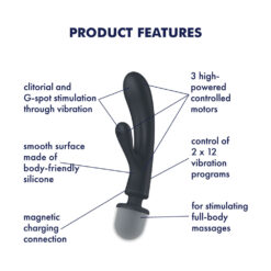 Alternative view of Satisfyer Triple Lover In Various Colours