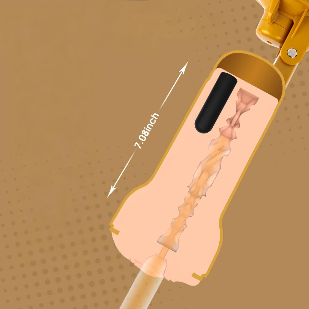 Ella Realistic Vibrating Vagina Cup - Image 2