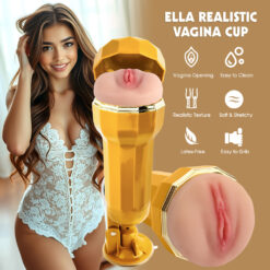 Ella Realistic Vibrating Vagina Cup