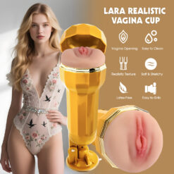 Lara Realistic Vibrating Vagina Cup