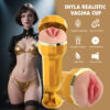 Shyla Realistic Vibrating Vagina Cup