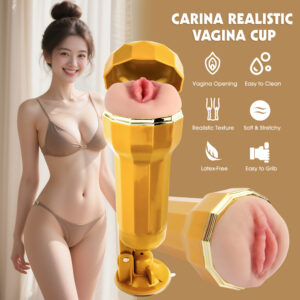 Carina Realistic Vibrating Vagina Cup