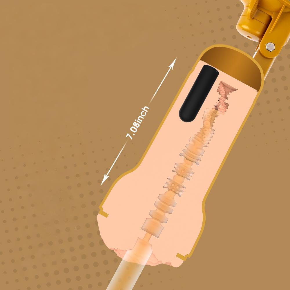 Carina Realistic Vibrating Vagina Cup - Image 4