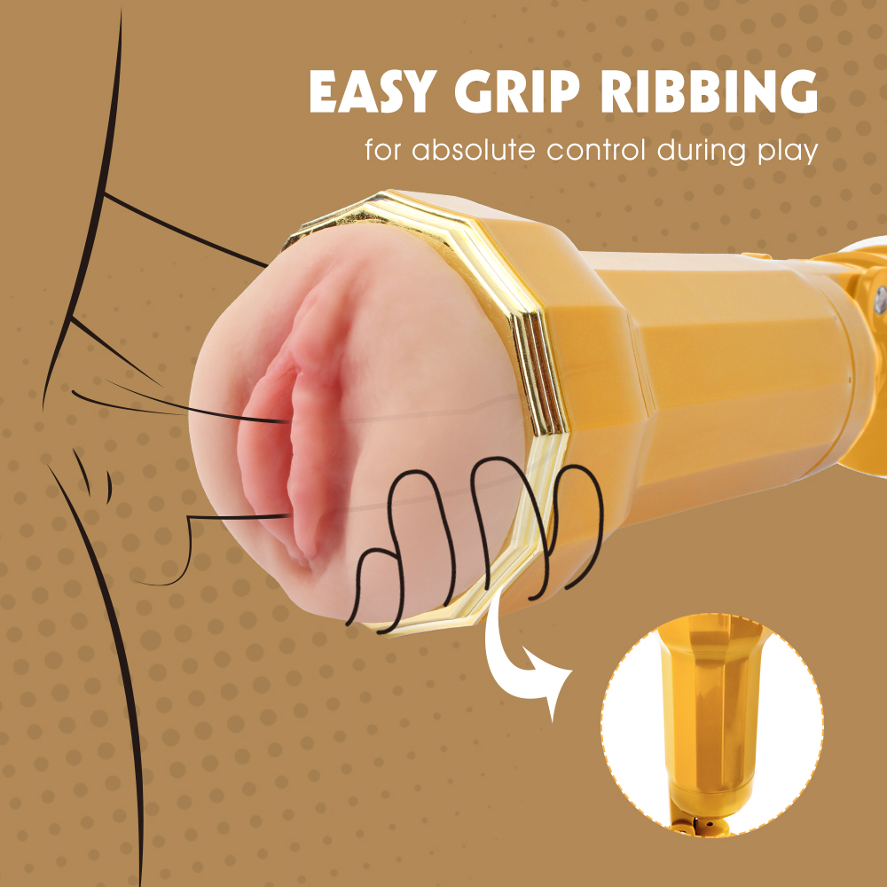 Carina Realistic Vibrating Vagina Cup - Image 6