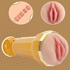 Alternative view of Carina Realistic Vibrating Vagina Cup