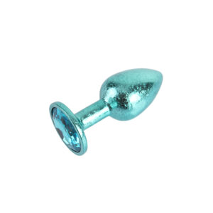Nebula Metallic Blue Gem Butt Plug Small 2.4 Inches