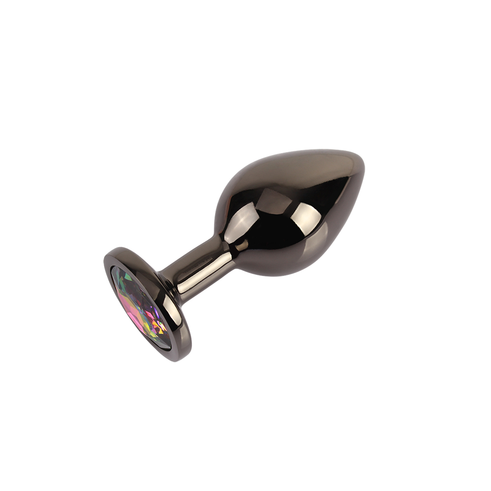 Tungsten Black Metallic Gem Butt Plug Medium 2.9 Inches - Image 6