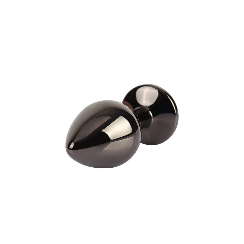 Tungsten Black Metallic Gem Butt Plug Medium 2.9 Inches - Image 5
