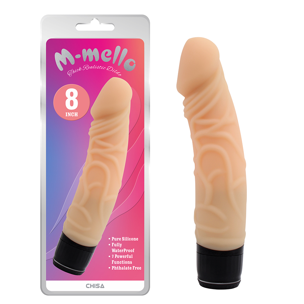 M-Mello Thick Silicone Vibrating Dildo In Various Colours - Image 7