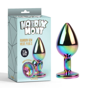 Rainbow Gem Metallic Butt Plug
