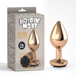 Evil Rose Metallic Butt Plug Small