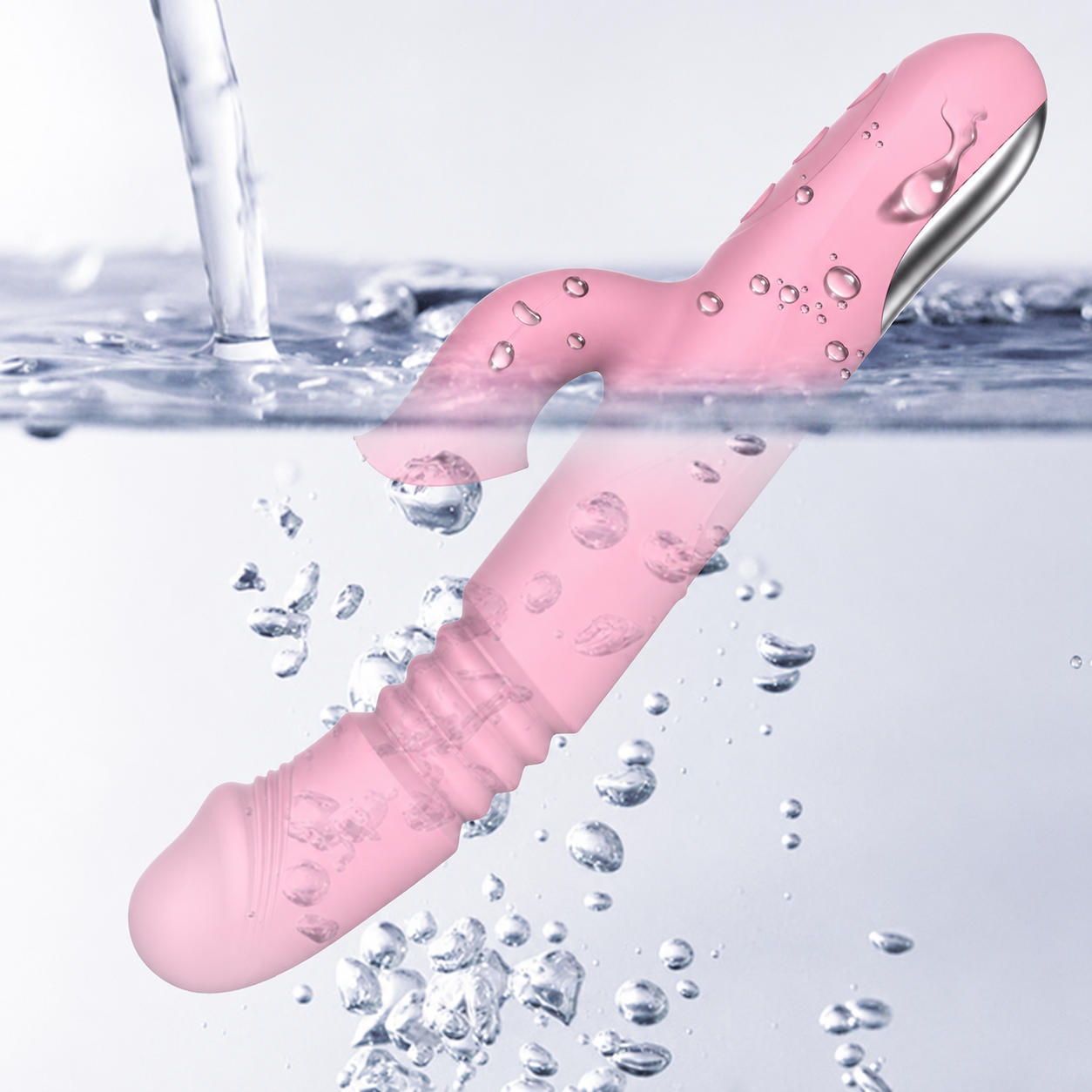 Inferno Heat Thrusting Rabbit Vibrator | Heating, Thrusting & Clitoral Stimulator | Rechargeable Waterproof - Image 4