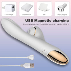 Aura Air Pulse Rabbit Vibrator | Clitoral Suction & G-Spot Vibrator | Rechargeable Waterproof - Image 6