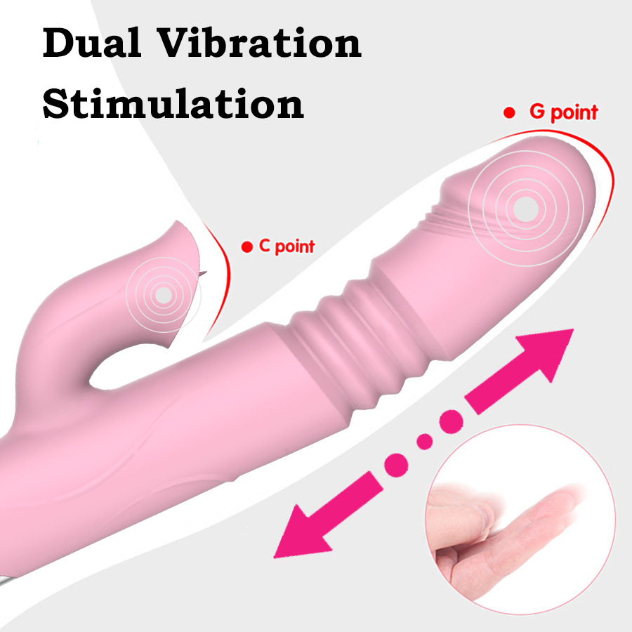 Inferno Heat Thrusting Rabbit Vibrator | Heating, Thrusting & Clitoral Stimulator | Rechargeable Waterproof - Image 3