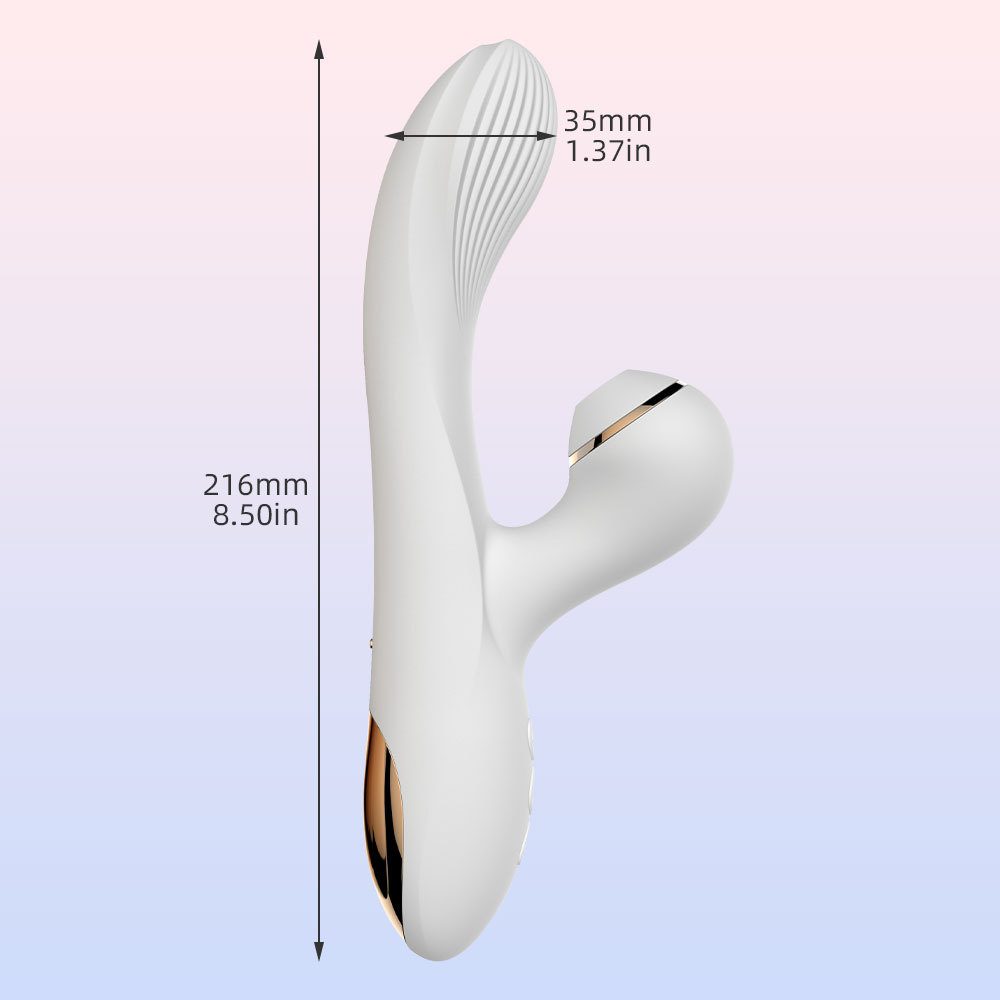 Aura Air Pulse Rabbit Vibrator | Clitoral Suction & G-Spot Vibrator | Rechargeable Waterproof - Image 4