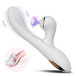 Aura Air Pulse Rabbit Vibrator | Clitoral Suction & G-Spot Vibrator | Rechargeable Waterproof