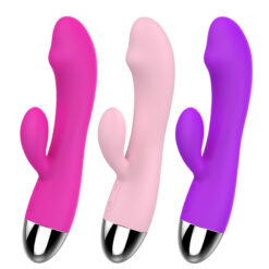 Luxury Dual Motor Rabbit Vibrator – 10 Function G-Spot & Clitoral Stimulator (USB Rechargeable)
